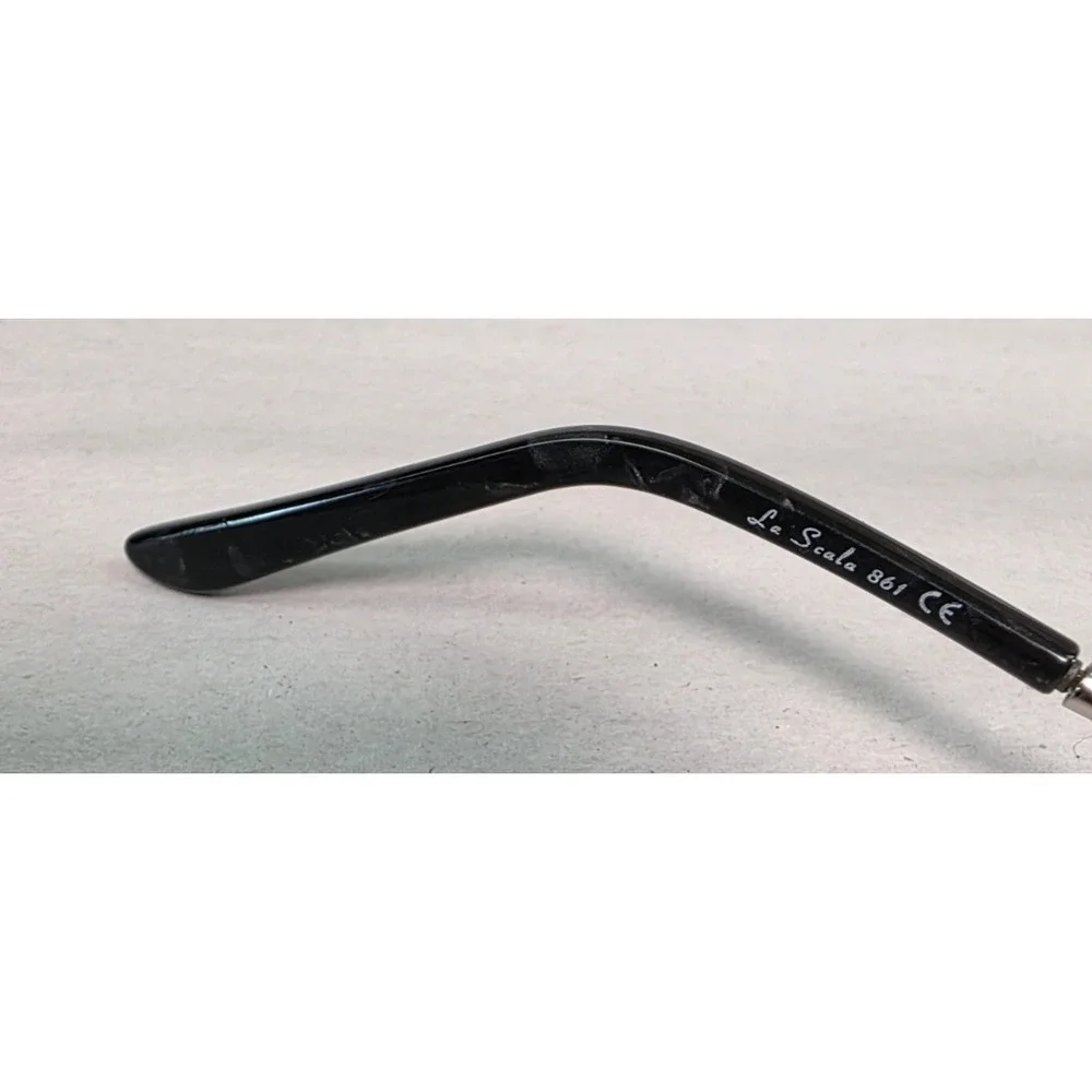 La Scala 861 52-17-135 Black/Silver Half Rim Eyeglasses Frame G20